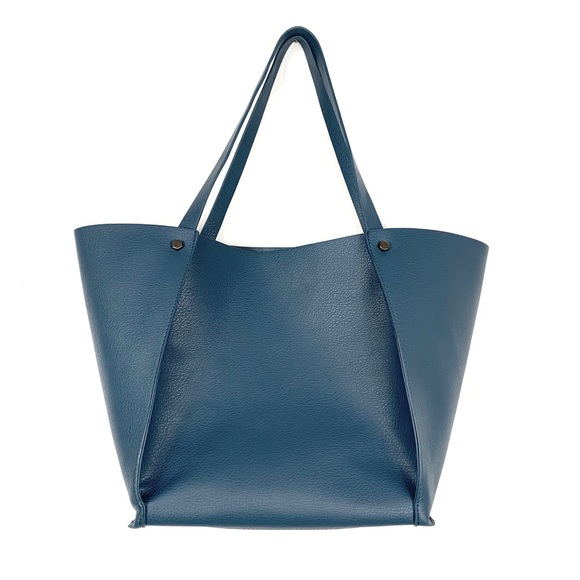 Neiman Marcus Handbags - Neiman Marcus Leather Trapezoid Tote